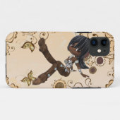 かわいいアフリカ系アメリカ人の女の子のiPhone 5の場合 Case-Mate iPhoneケース (裏面(横))