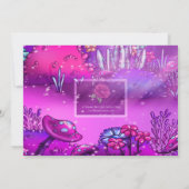 かわいいアフリカ系アメリカ人の妖精の誕生日パーティー 招待状 (裏面)