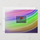 かわいいアフリカ系アメリカ人の妖精の誕生日パーティー 招待状 (裏面)