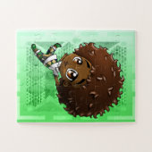 かわいいアフリカ系アメリカ人の少年 ジグソーパズル (横)