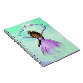 かわいいアフリカ系アメリカ人プリンセス ノートブック (右側)