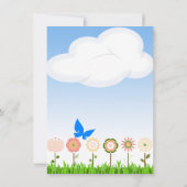 かわいいアフリカ系アメリカ人男の赤ちゃんシャワー招待状 セーブザデート (裏面)