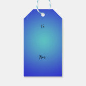 かわいいアプリコットトイプードルパピーギフトラベル ギフトタグ (裏面)