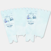 かわいいアホイ男の子の帆船の赤航海のちゃんシャワー フェイバーボックス (見開き)