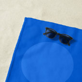 かわいいアホウドリ飛んでいるのイラストレーション ビーチタオル (インサイチュ)