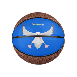 かわいいアホウドリ飛んでいるのイラストレーション ミニバスケットボール