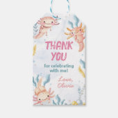 かわいいアホロトルちゃんの誕生日感謝タグ ギフトタグ (正面)