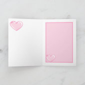 かわいいアホロトル I Love You 折りたたみグリーティングカード カード (内部)