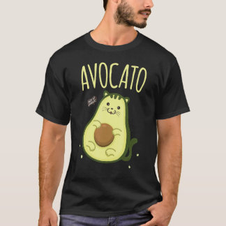 かわいいアボカトアボカド猫 Tシャツ