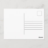 かわいいアボカドありがとう赤ちゃんシャワーミニマリスト ポストカード (裏面)