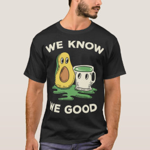 かわいいアボカドと抹茶 Tシャツ