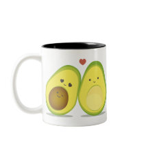 かわいいアボカドのカップル