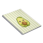 かわいいアボカドのスパイラルノート ノートブック (右側)