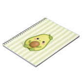 かわいいアボカドのスパイラルノート ノートブック (左側)