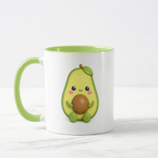 かわいいアボカドのマグカップ | かわいい果物好きな人へのギフト マグカップ