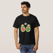かわいいアボカドの愛 Tシャツ (正面フル)