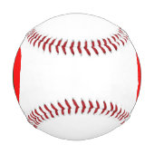 かわいいアボカドの漫画赤いハート 野球ボール (正面)