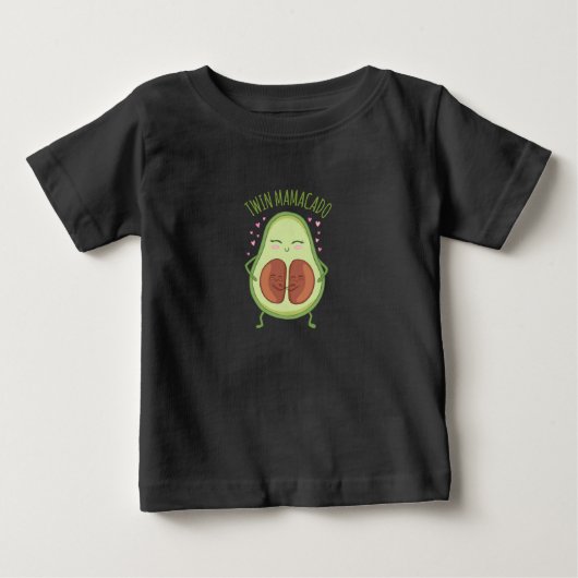 かわいいアボカドの若ママ ベビーTシャツ (正面)