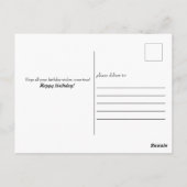 かわいいアボカドアボ素晴らし誕生日かわいいパン ポストカード (裏面)