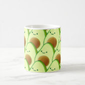 かわいいアボカドオールオーバースケッチ コーヒーマグカップ (中央)