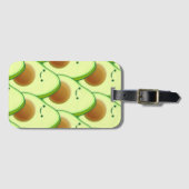 かわいいアボカドオールオーバースケッチ ラゲッジタグ (正面横)