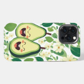 かわいいアボカドカップルの電話ケース | かわいいスおもしろいリー iPhoneケース (裏面横)