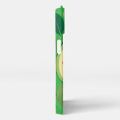 かわいいアボカドカップルの電話ケース | かわいいスおもしろいリー iPhoneケース (右側面)