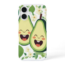 かわいいアボカドカップルの電話ケース | かわいいスおもしろいリー