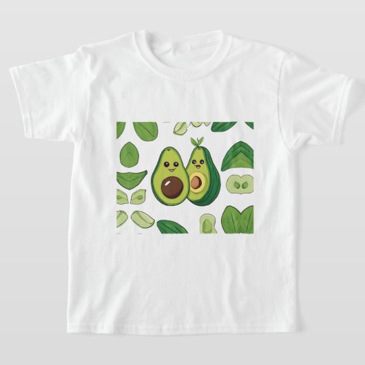 かわいいアボカドカップルの電話ケース | かわいいスおもしろいリー Tシャツ (レイダウン)