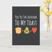 かわいいアボカドカード フルーツ ベジタリアン ヴィーガン カード (黄色い花)