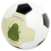 かわいいアボカドジャンプロープアニメイラストレーション サッカーボール (3/4)