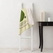 かわいいアボカドジャンプロープアニメイラストレーション シェルパブランケット (インサイチュ)