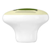 かわいいアボカドジャンプロープアニメイラストレーション セラミックノブ (側面)