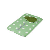 かわいいアボカドジャンプロープアニメイラストレーション バスマット (アングル)