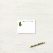 かわいいアボカドジャンプロープアニメイラストレーション ポストイット (デスク上)