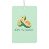 かわいいアボカドスおもしろいプンユーモアを避けよう カーエアーフレッシュナー (正面)