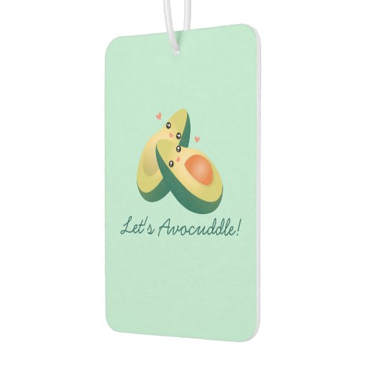 かわいいアボカドスおもしろいプンユーモアを避けよう カーエアーフレッシュナー (左)