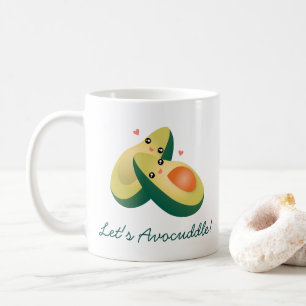 かわいいアボカドスおもしろいプンユーモアを避けよう コーヒーマグカップ