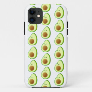 かわいいアボカドスケッチ模様 iPhone 11 ケース