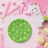 かわいいアボカドス ペーパープレート (パーティー)