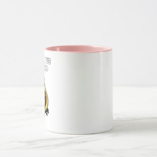 かわいいアボカドビーガンアボ指名手配ジョーク マグカップ (中央)