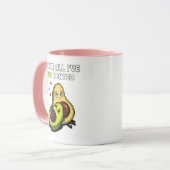 かわいいアボカドビーガンアボ指名手配ジョーク マグカップ (正面左)