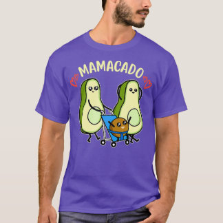 かわいいアボカド妊娠ママカドママになる Tシャツ