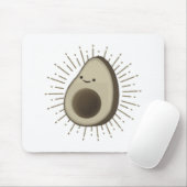 かわいいアボカド漫画のヴィンテージスタイル マウスパッド (マウス)