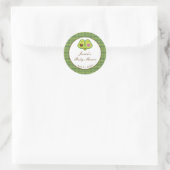 かわいいアボカド男女兼用赤ちゃんシャワー ラウンドシール (バッグ)