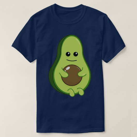 かわいいアボカド野菜 Tシャツ (デザイン正面)