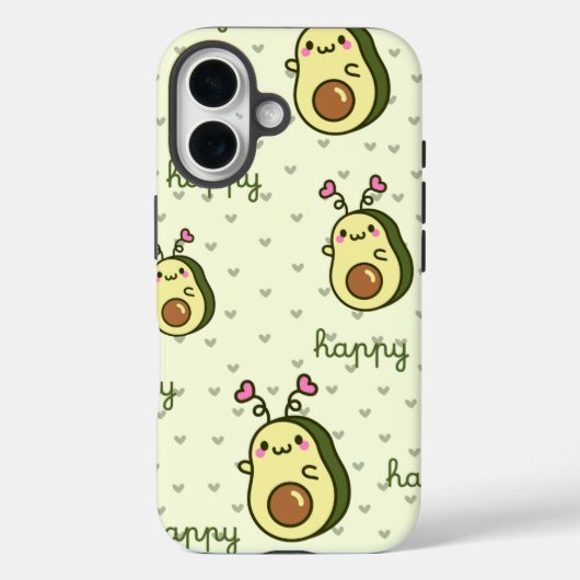 かわいいアボカド電話ケース – CuteiPhone / iPadケース Case-Mate iPhoneケース (裏面)