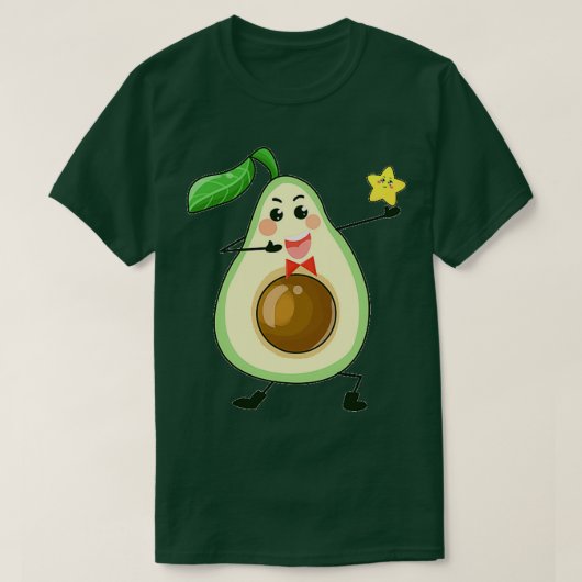 かわいいアボカド33 Tシャツ (デザイン正面)