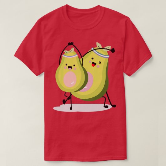かわいいアボカド41 Tシャツ (デザイン正面)