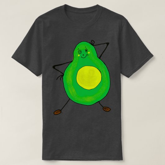 かわいいアボカド6 1 Tシャツ (デザイン正面)